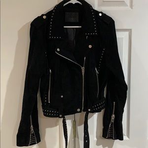 Blank NYC suede moto jacket